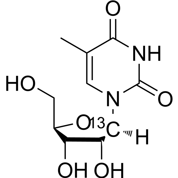 5-Methyluridine-1′-13C 201996-60-3